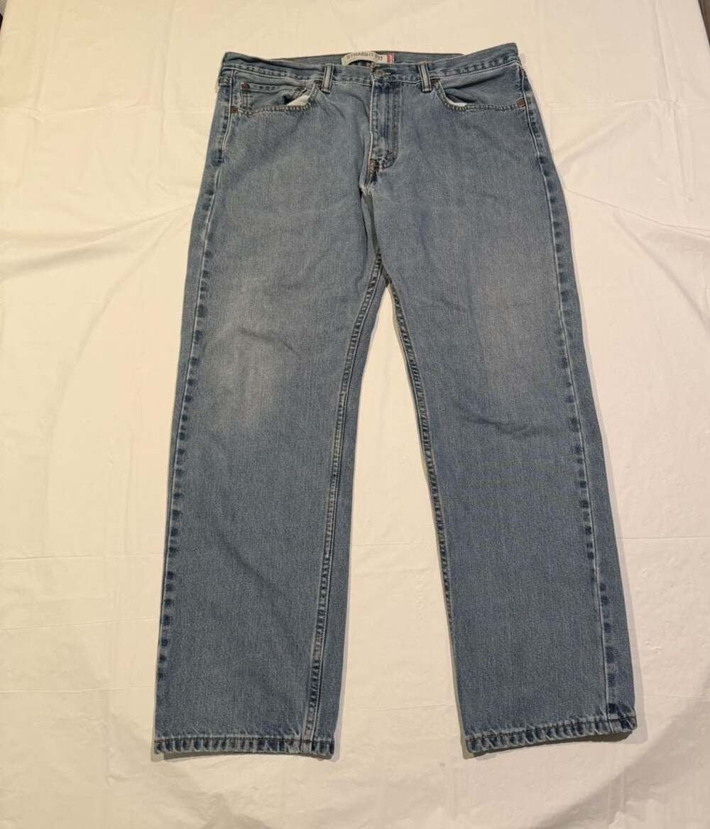 Y2K Levi's 505 Straight Fit Blue Denim Jeans 36x30